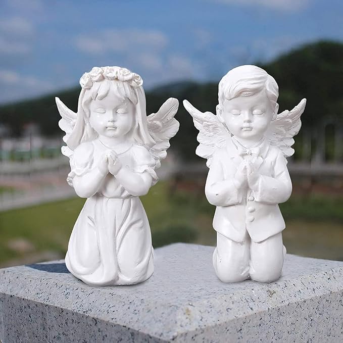 Garden Ornaments Decor Statue Outdoor,Abstract Unique Statue Sculpture Creative Outdoor Garden Courtyard Statue Decoration Ornament,Miniatures Angel Statue Outdoor Figurine Home Garden Decor