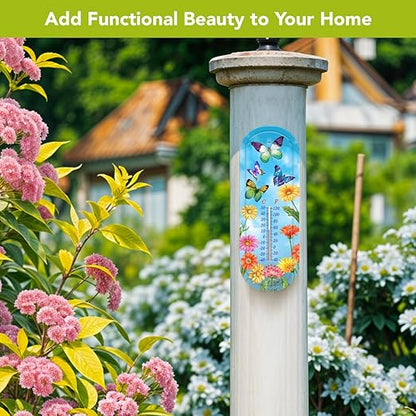 Briarwood Lane Fluttering Butterflies Metal Thermometer