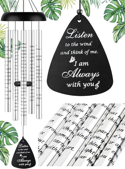 Sympathy Gift Wind Chimes for Outside - 36'' Large Memorial Wind Chimes for Loss of Loved One, Bereavement Gifts Windchimes in Memory of Loved One, Mother/Mom/Father, Condolence Remembrance Deep Tone