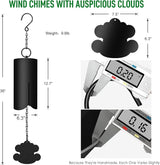 Feng Shui Windbell with Auspicious Clouds, Large Wind Chimes for Outdoors,Wind Chimes for Outside Deep Tone,Memorial Windbell for Loss of Loved One Prime.36 Inch