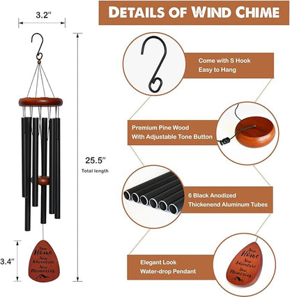 New Home Wind Chime Gifts for New Homeowner Women Men Couple Friend Coworker, New Home Housewarming Gifts Ideas for First Home New Apartment, Spring Summer Garden Decoration or Outside Patio Home
