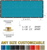 Houssity Turquoise 3' x 80' Balcony Deck Fence Privacy Screen Cover Panel Shade Cloth Fabric for Chain Link Fence Patio Pool Railing Walkway Porch Playground Dog Kennel Residence Commercial Use