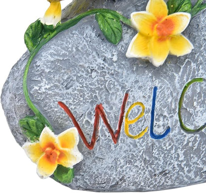 Bird Garden Decor Animal Garden Figurines Welcome Sign Sculptures Statues for Yard Patio Lawn