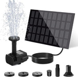 Solar Water Fountain for Bird Bath with Seperate Solar Panel 2W,Solar Fountain Pump for Pond,Water Feature Solar Water Pump