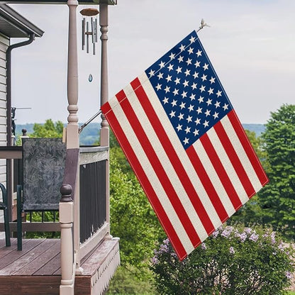 AVOIN colorlife 4th of July Patriotic Memorial Day House Flag 28x40 Inch Double Sided Outside, American Stars and Stripes Yard Outdoor Decoration