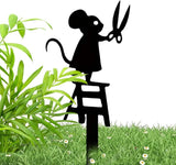 Garden Stake - Decorative Flower Sculpture, Waterproof Yard Art Statue, Outdoor Garden Ornament | Fun Gardens Decoration for Patio Lawn Backyard Porch Fence Walkway Pathway Park Courtyard