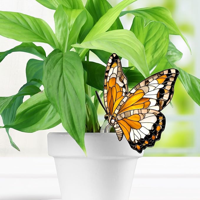 Butterfly Gifts for Women, Hanging Plant Planter Indoor Outdoor, Mothers Day Birthday Gifts for Mom Grandma from Daughter Son, Butterfly Lover Garden Decor Plant Pot(3)