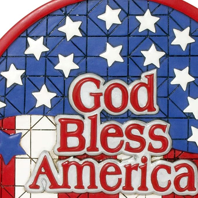 Spoontiques - Garden Décor - Americana Stepping Stone - Decorative Stone for Garden