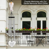 Angel Memorial Wind Chimes for Loss of Loved One Sympathy Gifts for Outside Large Outdoor Wind Chimes, Bereavement Gift Ideas, Condolence Memorial Gifts for Loss of Mom Dad Husband