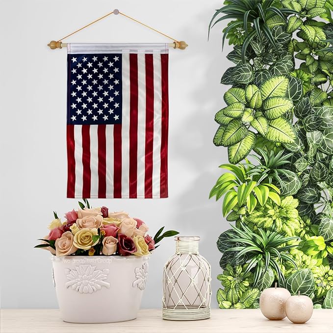 Memorial Day American Flags For Outside House Wall Scroll Wood Dowel Kit Hanging Decor Home Independence Day Decoration Grave Yard Sign 4th Of July Poster Canvas Tapestry USA Poster Gifts