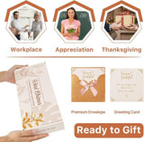 Thank You Gifts for Women Men, Appreciation Gifts for Coworkers Employees Teachers Nurses, 32" Wind Chime Gift with Gift Box & Card for Retirement Farewell Work Anniversary Thanksgiving