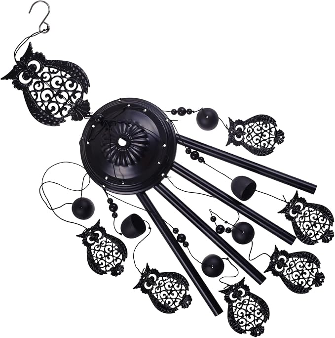 Owls Wind Chimes Outdoor Decoration, Mobile Wind Catcher, Retro Owl Wind Bells, Memorial Wind Chime, Blessing Windchime for Home, Balcony, Yard, Room, Xmas, Party, Indoor, Garden Decor, Gifts for Mom