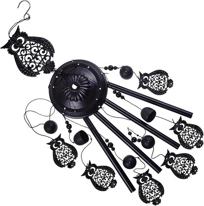 Owls Wind Chimes Outdoor Decoration, Mobile Wind Catcher, Retro Owl Wind Bells, Memorial Wind Chime, Blessing Windchime for Home, Balcony, Yard, Room, Xmas, Party, Indoor, Garden Decor, Gifts for Mom
