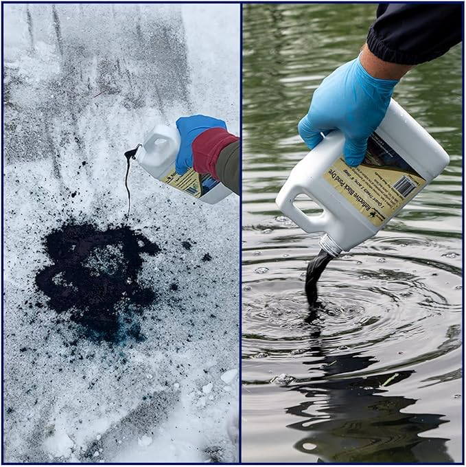 Natural Waterscapes Pond Dye - Vivid Blue Super Concentrate - 1 Quart Treats 1 Acre up to 6 Feet Deep, True Blue Pond Dye, Creates Vibrant Blue Color in Pond Water