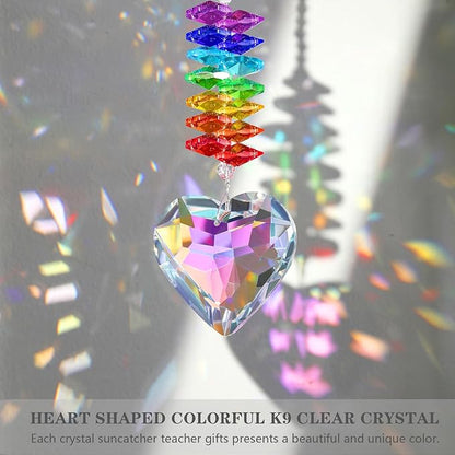 Teacher Appreciation Gifts, K9 Crystal Suncatcher Teacher Gifts for Women, Teachers Retirement Thank You Gift