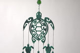 VP Home 31" H Rustic Sea Green Tribal Turtles Wind Chimes for Outside Unique Sea Turtle Windchimes for Outdoor Decoration and Garden Decoration, Gift for Women, Mom, Grandma, Unisex