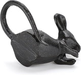 OwnMy 2 Cast Iron Cute Mouse Figurine Sculpture Black Mice Statues Carved Desktop Ornaments Figurines, Decorative Creative Animal Figurine Indoor Outdoor Statues for Garden Patio Yard Home Decoration