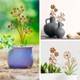 Decorative Garden Stakes,Flower Bed Decor Plant Stakes,Garden Statues Outdoor Clearance,Metal Yard Art Outdoor,Plant Decorations for Pots (3 Pack)