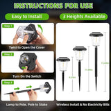16Pack Solar Pathway Lights Outdoor, LED Solar Lights Outdoor Waterproof, Garden Light Solar Powered, Stake Landscape Lighting for Outside Yard Driveway Walkway Sidewalk Path Lawn Patio Garden Decor