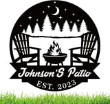 Welcome to Our Backyard Sign,Personalized Patio Signs and Decor Outdoor, Metal Backyard BBQ Sign, Personalized Pool Name Man Cave