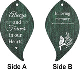 ASTARIN Cardinal Memorial Wind Chimes, Personalized 26" Small Metal Symphthy Wind Chime, Bereavement Gift for Loss of Loved One Father Mother, Dragonflie Damselflie Decor for Outside Patio Garden