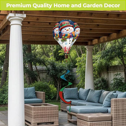 Briarwood Lane Friendly Snowman Hot Air Balloon Spinner