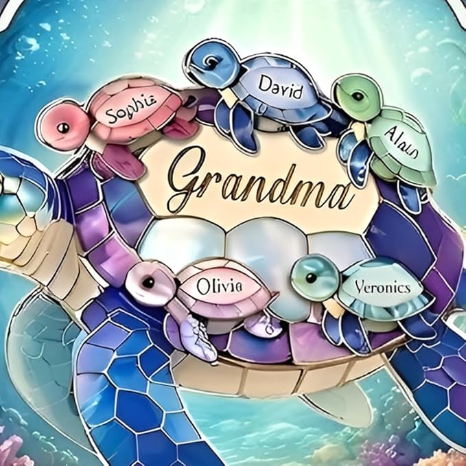 Personalized Mother's Day Wind Spinner for Mom Grandma, Mama Grandma Gifts Mothers Day Christmas, Floral Garden Decor Gift, Outdoor Yard Hanging Ornament 3