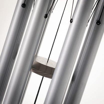 Woodstock Wind Chimes of Pluto Wind Chimes for Outside, 27" Grey Small Light Sound Wind Chime Décor for Outdoor Garden, Patio, Porch, Encore Collection