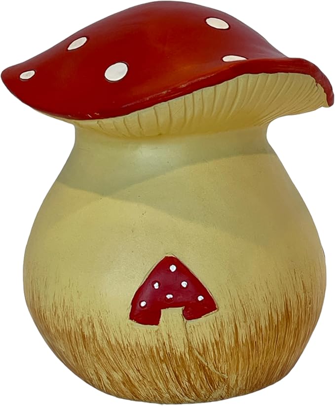 Gift Essentials Toadstool Decorative Garden Statue and Key Hider - Hides a Secret Extra Hidden Key Outside in Garden, Yard or Porch