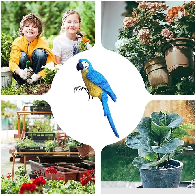 Garden Decor Resin Bird Statues Garden Decorative Sculptures Outdoor Decor Outdoor Decor(F)