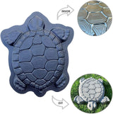 AUTUMN Turtle Stepping Stone Mold - Concrete Cement Mold for DIY Walkway Stepping Stones - Turtle Statue for Garden Decor