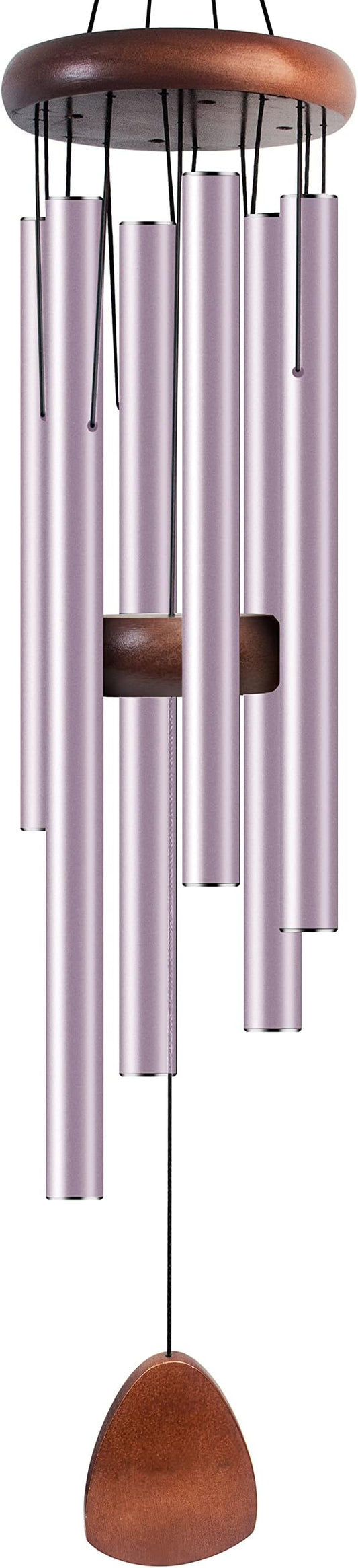 Bursvik Large Aluminium Wind Chimes 37 Inches to Create a Zen Atmosphere Suitable for Outdoor, Garden, Patio Decoration. Classic Wind Chimes with Wind Catcher Suitable as A Gift for Unisex(Purple)