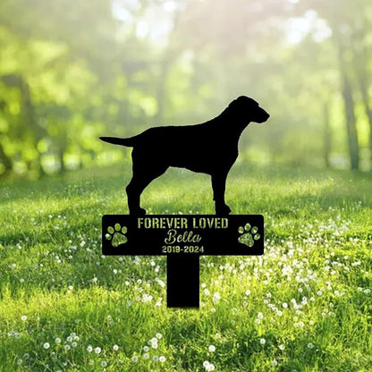 Custom Curly Coated Retriever Metal Memorial Garden Stake Personalized Pet Grave Marker Name Sign Remembrance Stake Decor Sympathy Dog Loss,Outdoor Statues for Yard Garden Lawn Patio Pathway Grave.