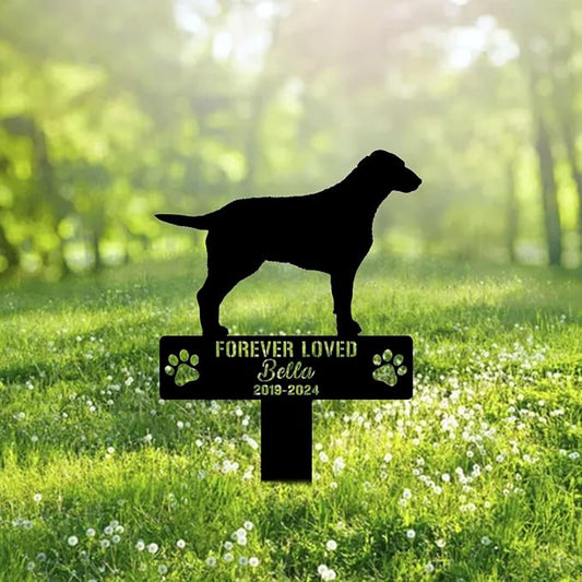 Custom Curly Coated Retriever Metal Memorial Garden Stake Personalized Pet Grave Marker Name Sign Remembrance Stake Decor Sympathy Dog Loss,Outdoor Statues for Yard Garden Lawn Patio Pathway Grave.