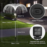 Vosaro Solar Flower Lights Outdoor Garden Decorations Waterproof, Solar Yard Lights Decorative, 7 Color Changing Stake Light for Pathway Patio Lawn Party Wedding Decor, 3 PCS