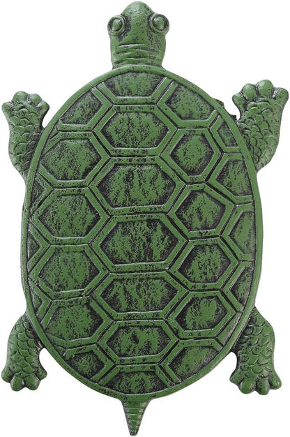 MDLUU 3-Pack Turtle Stepping Stone, Cast Iron Flagstone, Decorative Tortoise Stepping Stone for Garden Walkway, Flower Bed