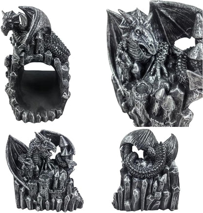 coolboy Gutter Diverter Rain,Dragon Statue Deco Gutter Extension Downspout, Eco-Friendly Resin Gutter Extender Diverter,Splash Block, Perfect Rain Gutter Downspout Extension for 3"x4" Downspouts