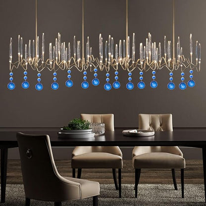 Pack of 10 Blue Crystal Ball Prism 30mm Suncatcher Chandelier Prisms Part Decor Rainbow Maker