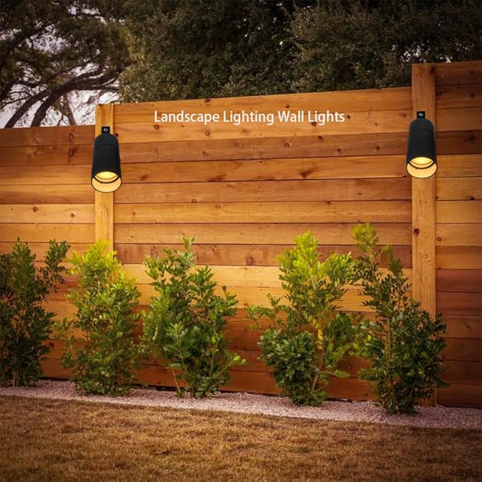 Arrownine Landscape Lighting Down Lights,Moon Light Low Voltage Outdoor Wall Tree Mount Lighting Replaceable MR16 LED Bulb Included Black Finish with Bulb