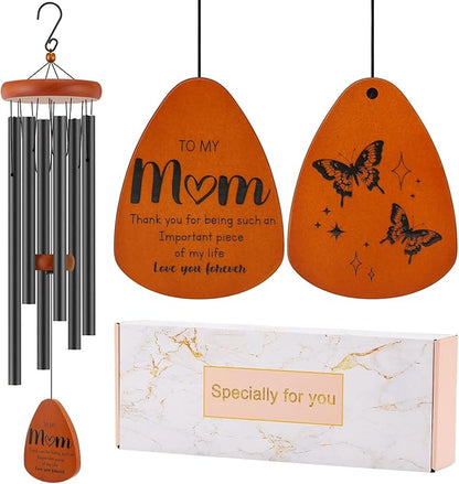 Gifts for Mom, Birthday Gifts for Mom from Daughter Son, Mother Gift for Birthday, Mothers Day, Thanksgiving, Christmas, Valentines Day, 32 Inch Wind Chimes Gift for Home Decor