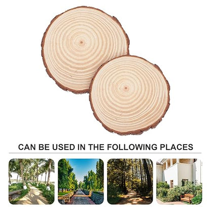 ibasenice 2Pcs Wood Log Garden Stepping Stones for Outdoor Walkway Decorative Durable Pathway Enhancer for Landscaping for Lawn and Garden Pathways