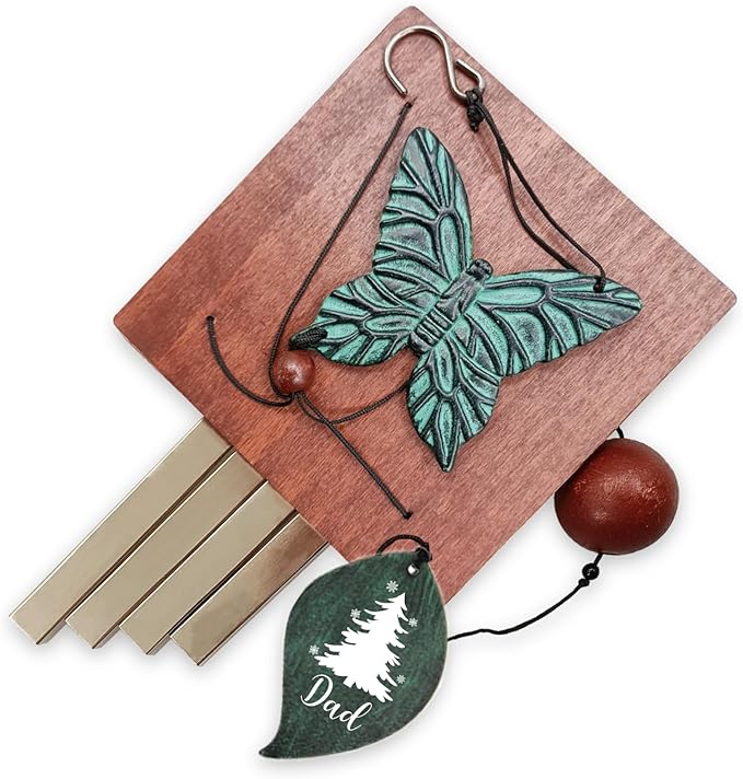 ASTARIN Memorial Custom Wind Chimes for Loss of Loved One, Wind Chimes for Patio Yard Decor, 24'' (Condolences-5)