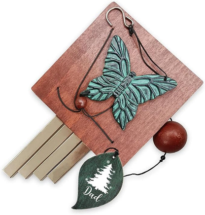 ASTARIN Memorial Custom Wind Chimes for Loss of Loved One, Wind Chimes for Patio Yard Decor, 24'' (Condolences-5)