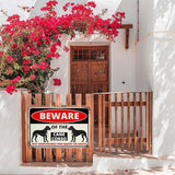 Beware Of The Dog Cane Corso Sign Aluminum Metal Tin Signs Outdoor Yard Sign Warning Sign For Fence Yard Home Kitchen Farm Garden Wall Decor 8x12 Inch