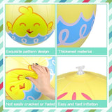 4 Packs 24 Inch Inflatable Easter Eggs Outdoor PVC Inflatable Hanging Eggs Blow Up Easter Egg for Egg Hunts Yard Garden Outdoor Decoration