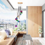 Colorful Wind Chimes for Outside with 4 Aluminum Tubes Comes with 11 Bells for Home Garden Yard Patio Decor