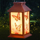 Butterfly Solar Lamp - Waterproof Hanging Solar Light for Outdoor Courtyard is a Special Gift for mom, Grandma, Sisters and Women on Christmas, Mother's Day and Thanksgiving