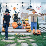 LarpGears Halloween 7.5 Feet Height Pumpkin Scary Scarecrow Ghost Decorations for Outdoor with Metal Stand Scarecrow Ghost Decor Flying Halloween Decorations for Garden and Yard