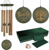Wind Chimes for Outside, Large Outdoor Windchimes with Engraved Tree of Life, Premium Tuned Metal Chimes for Mother/Grandma, Home & Garden Decor with Soothing Tone