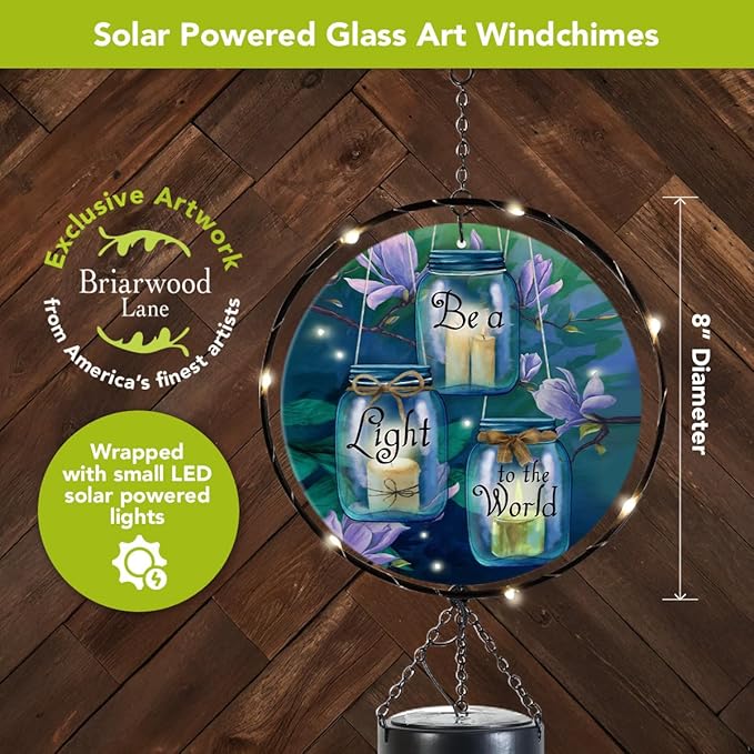 Briarwood Lane Be a Light to the World Illuminated Wind Chime